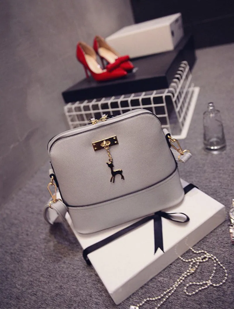 Deer With Small Certified Bag Fashion Toy Door-to-door delivery Leather Shell Vintage Bags