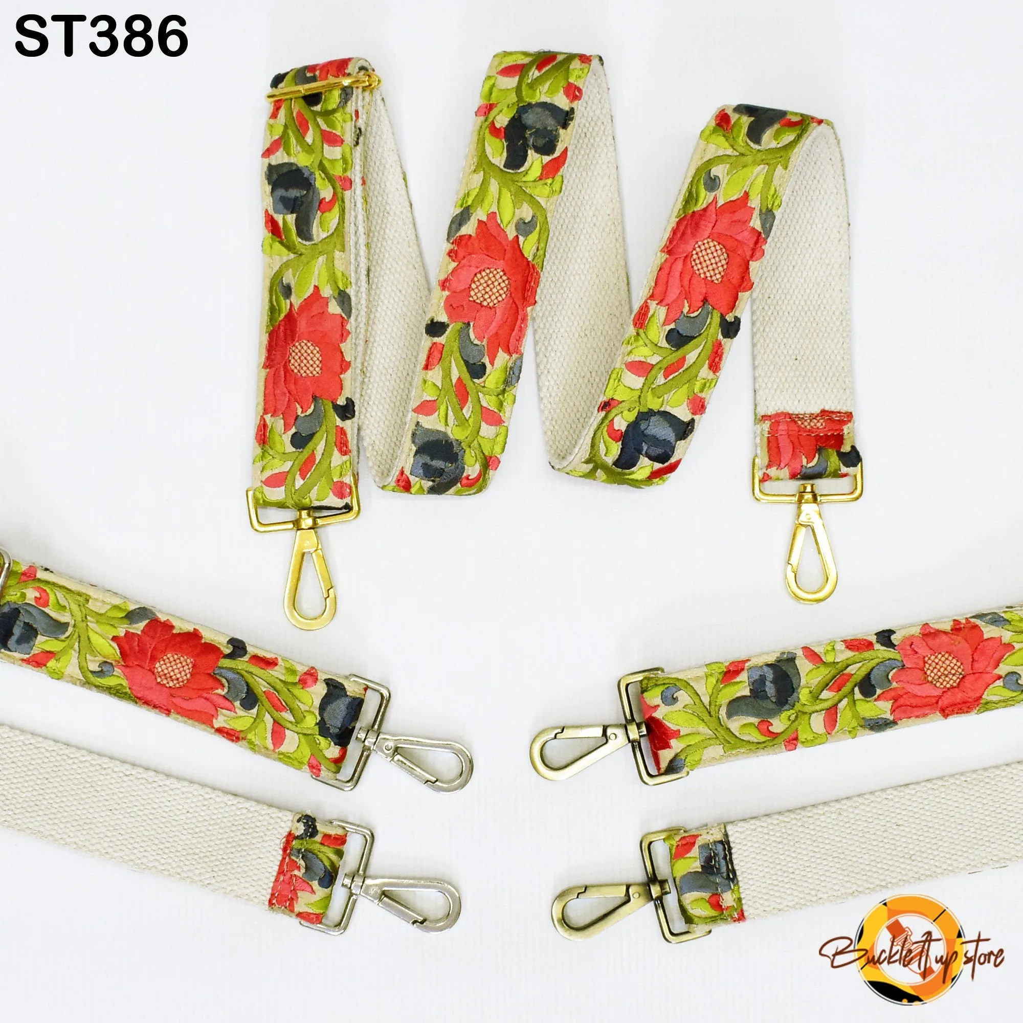 Detachable Crossbody Strap for Purses Bags Embroidery Replacement Messenger Strap Embroidered Boho Tote Handbag Strap Gift Mom Guitar Strap
