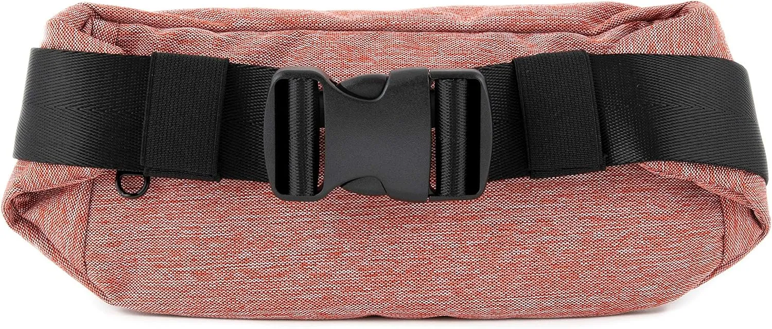 DIME BAGS Puff Pack | Water-Resistant Fanny Pack | Athletic Waist Bag (Red)