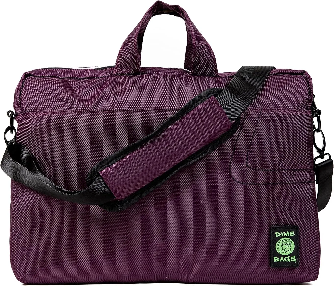 DIME BAGS Side Hustler | Hemp Computer Bag | Padded Commuter Shoulder Bag