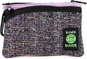 DIME BAGS Zipline | Hemp Wallet with Zipper Closure (8 inch, Purple)