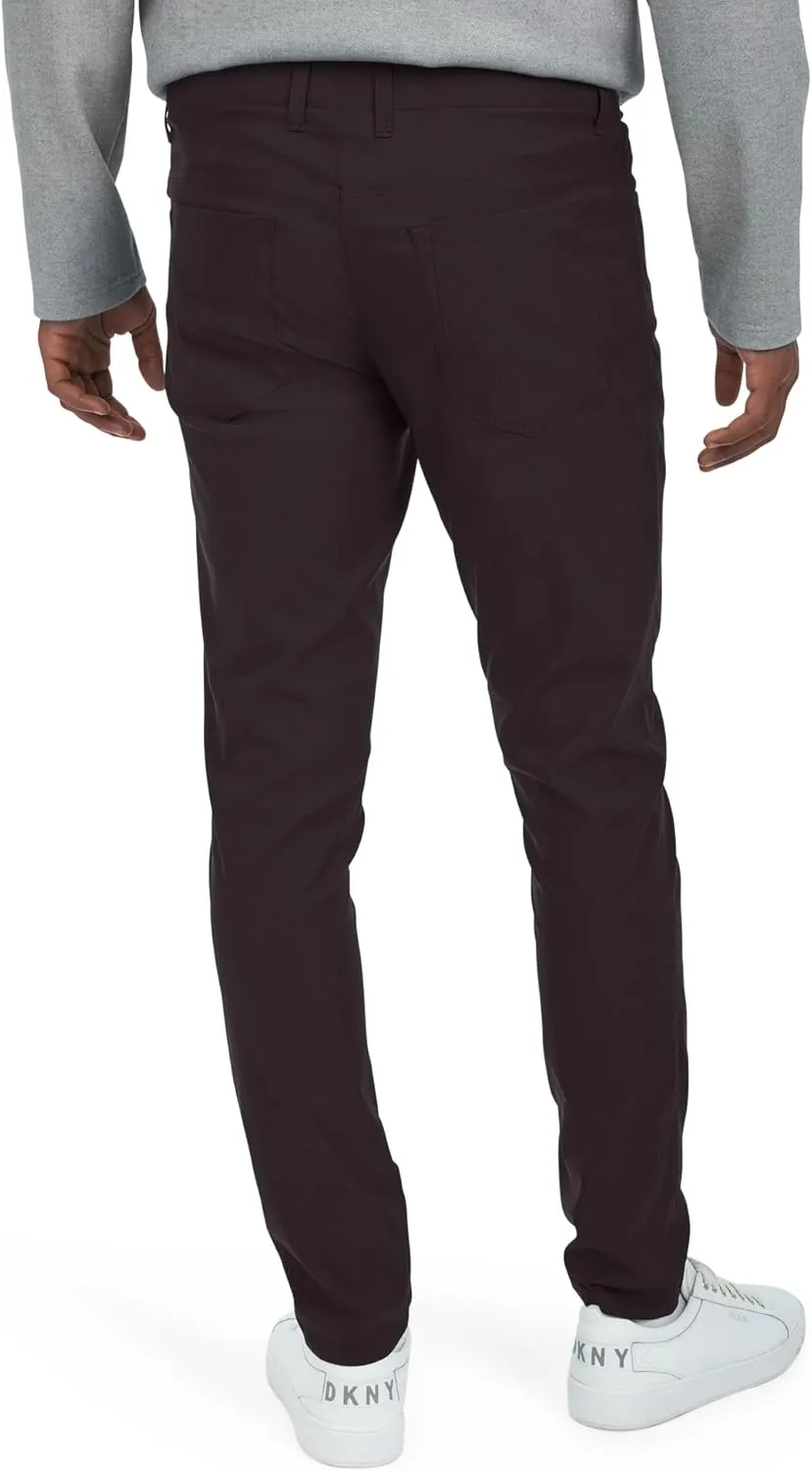 DKNY Mens Lightweight Travel Pants for Men- Skinny Fit Performance Tech Hiking Pants for Men | Business Casual Mens Work Pant