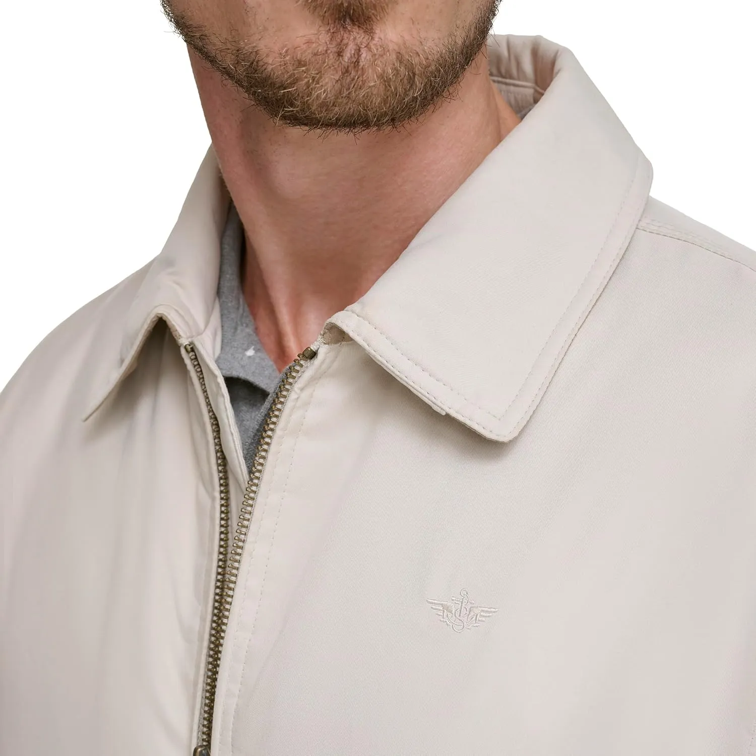Dockers Men's Micro Twill Golf Bomber Jacket (Standard and Big & Tall)