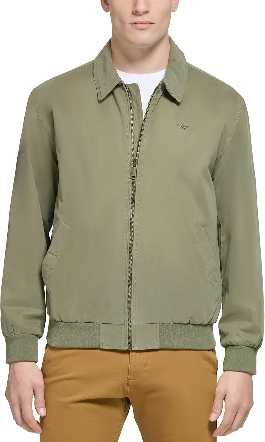 Dockers Men's Micro Twill Golf Bomber Jacket (Standard and Big & Tall)