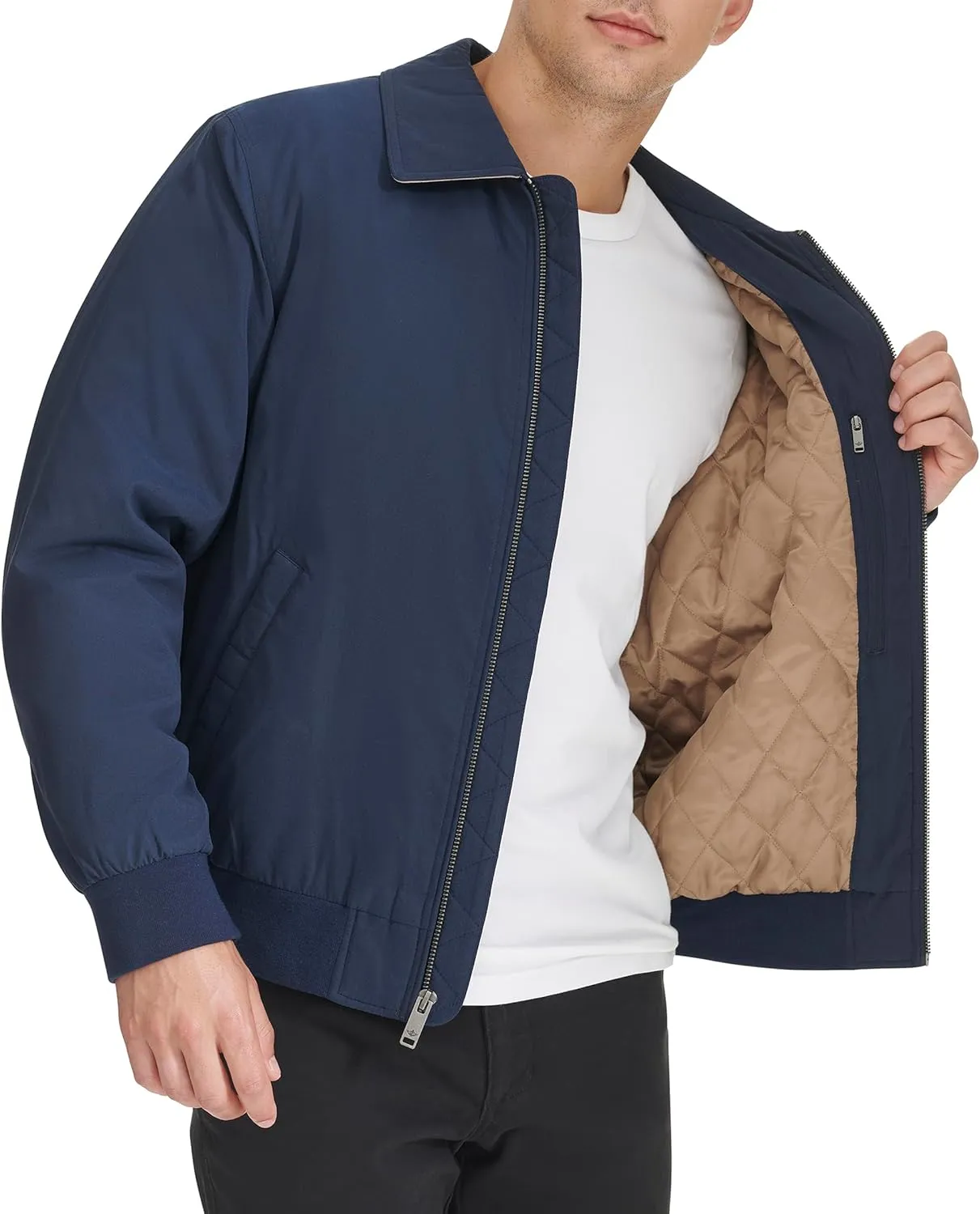 Dockers Men's Micro Twill Golf Bomber Jacket (Standard and Big & Tall)