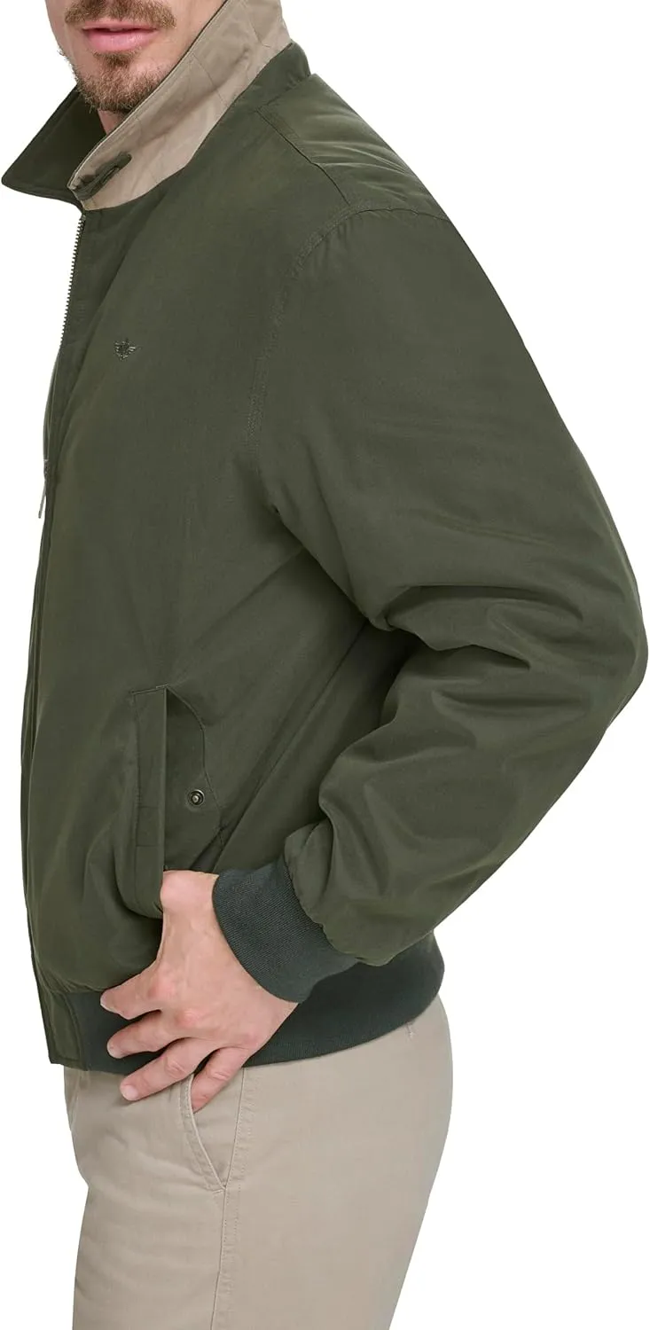 Dockers Men's Micro Twill Golf Bomber Jacket (Standard and Big & Tall)