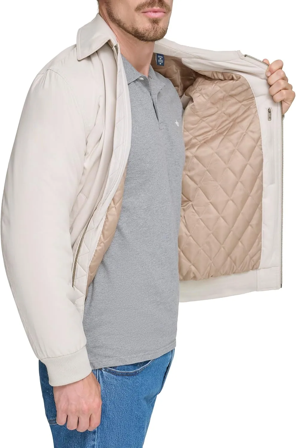 Dockers Men's Micro Twill Golf Bomber Jacket (Standard and Big & Tall)
