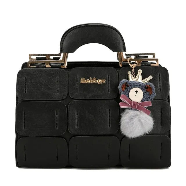 Dolls New Handbag Hasp Splicing Ladies Grid Hand Bags Fashion Clutch Zipper Women Augmented reality 9  Bag With Totes Act now Top-Handle