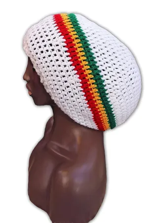 Dome Rasta tams/Unisex men's women's large XL big black red yellow green African style dreadlocks accessories hats for dreadlocks dreads