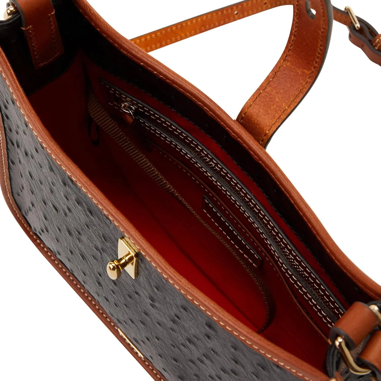 Dooney & Bourke Handbag, Ostrich Messenger Crossbody