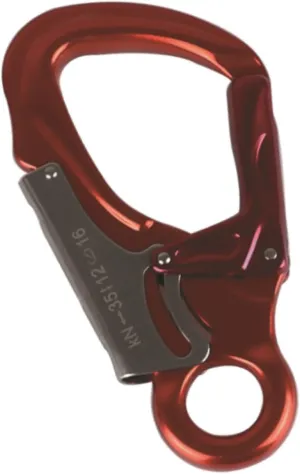Double Locking Snap Hook Self Locking Carabiner Clip Rock Climbing Carabiner for Hiking, Red