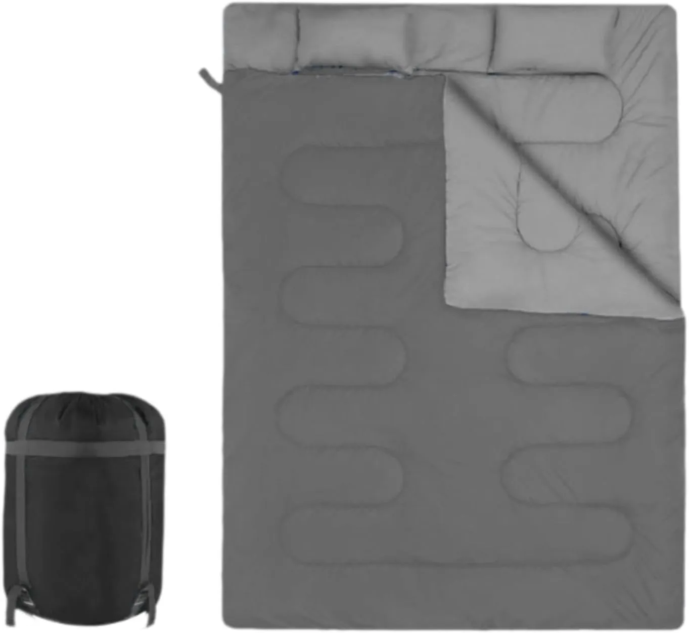 Double Sleeping Bag Equipment 2 Person Breathable Supplies Portable Backpacking Quilt Camping Sleep Bag for Outdoor Hiking