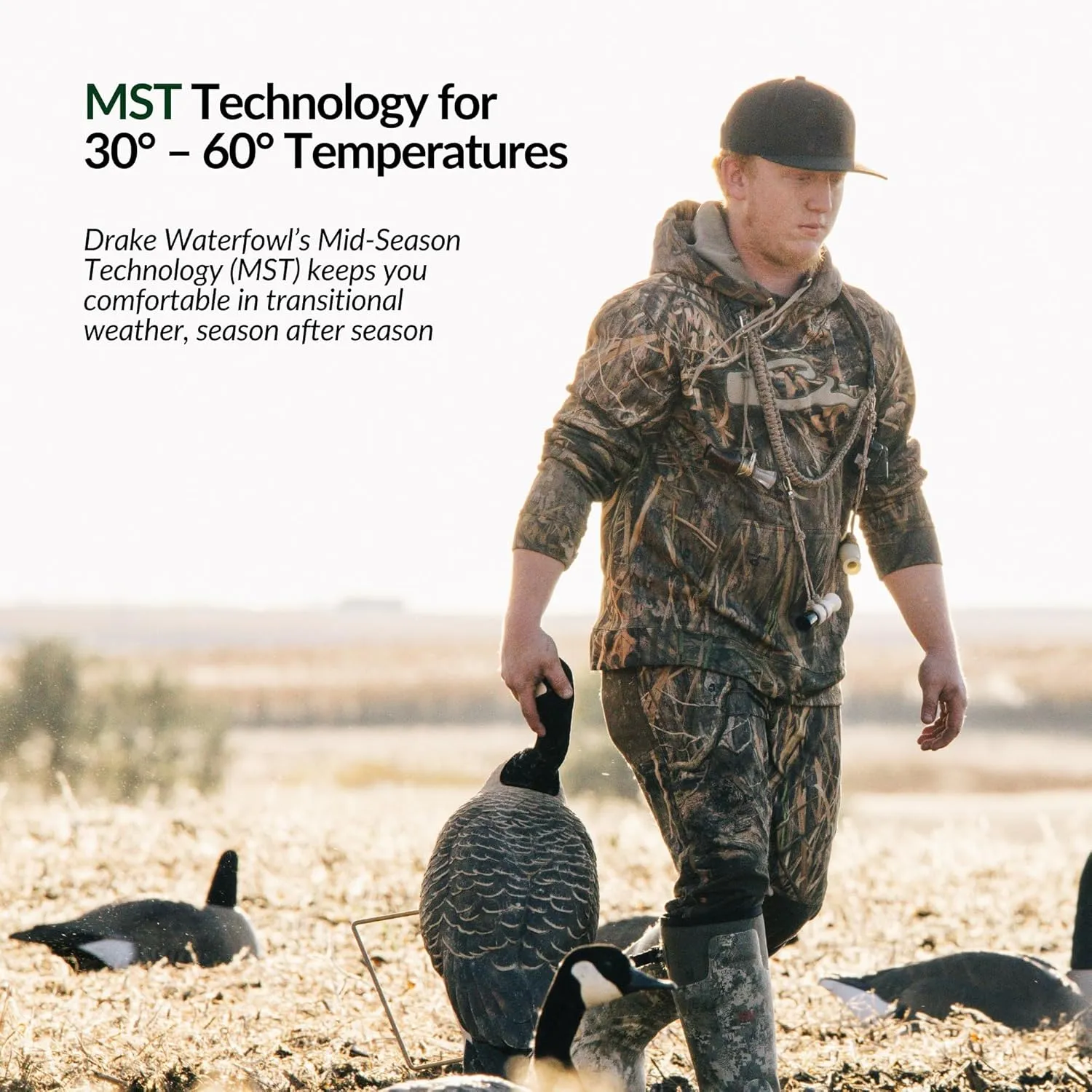Drake Waterfowl MST Jean Cut 2.0 Under Wader Pants, Waterproof, Adjustable Waist, Zipper Pockets, Hunting Gear for Men