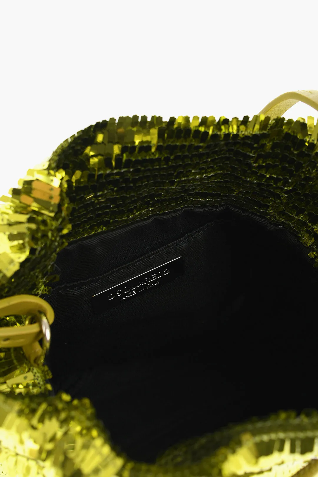 Dsquared2 Sequined Bucket Bag with Drawstring