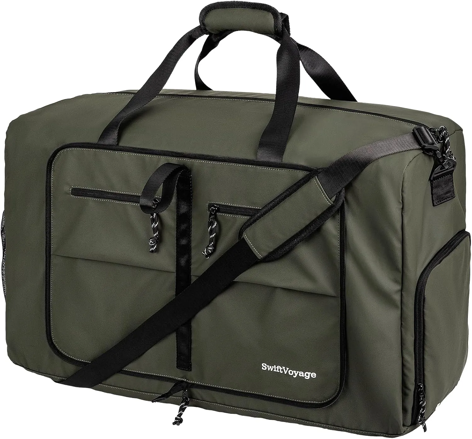 Duffle Bag Foldie Travel Bag Expandable Duffle Bag for Travel Duffle Bag for Men Travel Duffel Bags Mens Travel Bag Canvas Foldable Heavy Duty Large Sports Camping Big Duffle Bags Bulk 80L Green