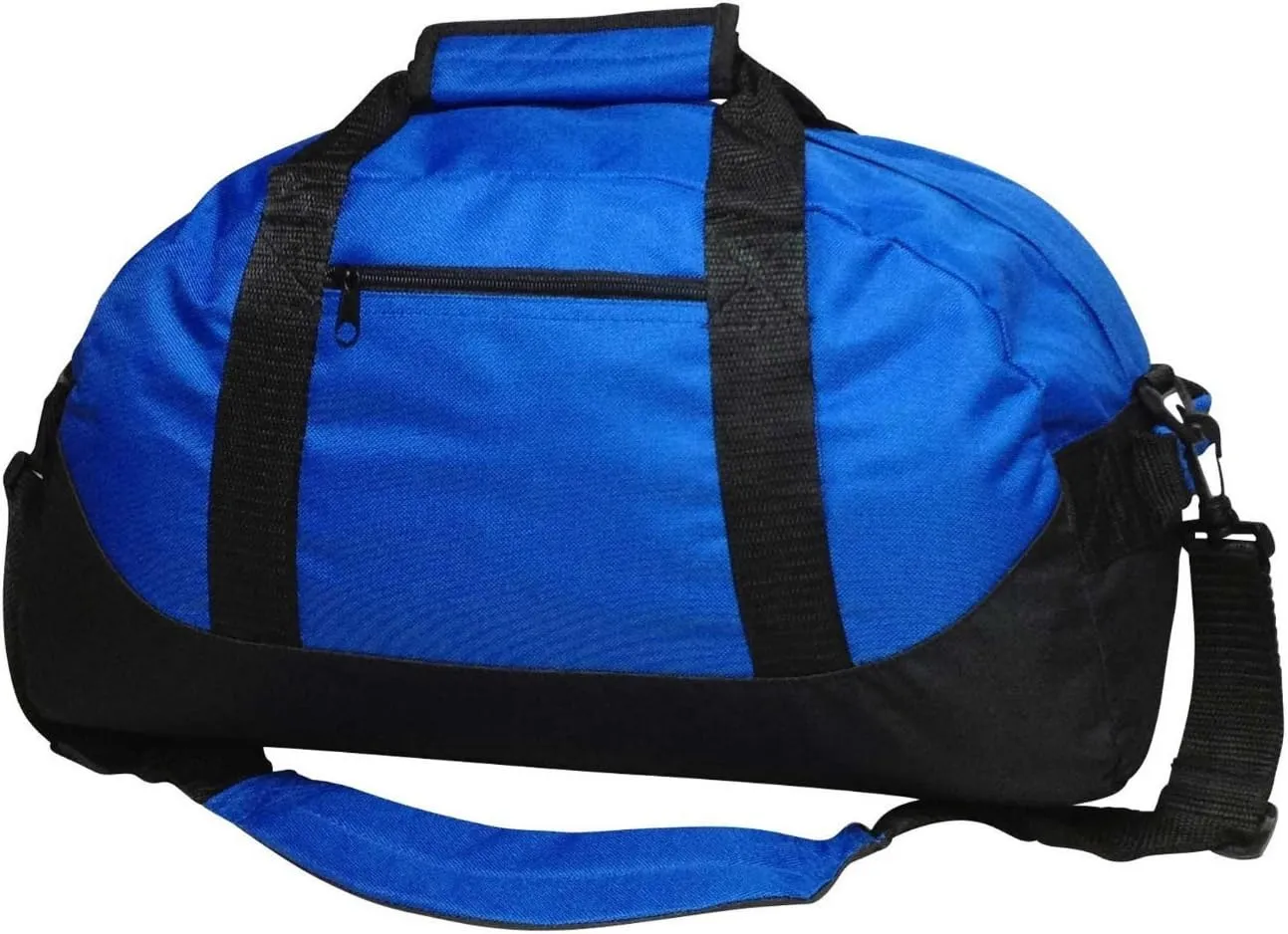 Duffle Bag, Gym Bag, Heavy Duty Travel Bag Two Tone (Royal - medium (18" x 9" x 9"))