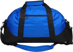 Duffle Bag, Gym Bag, Heavy Duty Travel Bag Two Tone (Royal - medium (18" x 9" x 9"))