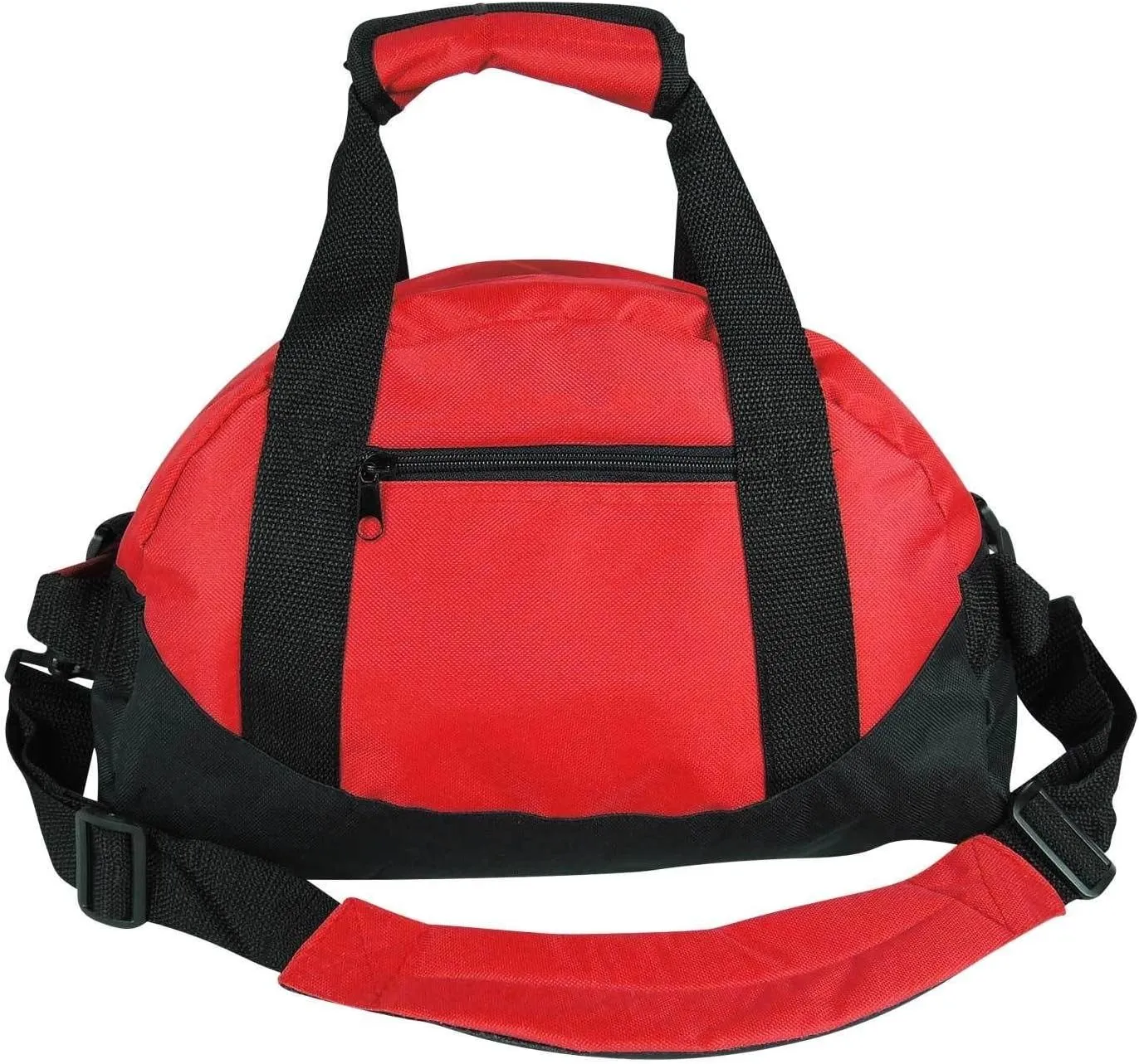 Duffle Bag, Gym Bag, Heavy Duty Travel Bag Two Tone Sports Bag (Red - small (14" x 8.5" x 8.5"))