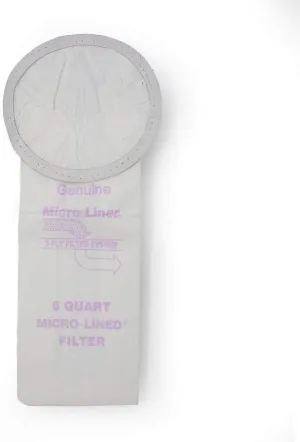 DVC Micro-Lined Paper Replacement Bags 6 Quart For ProTeam Backpack Models - 10 Bags