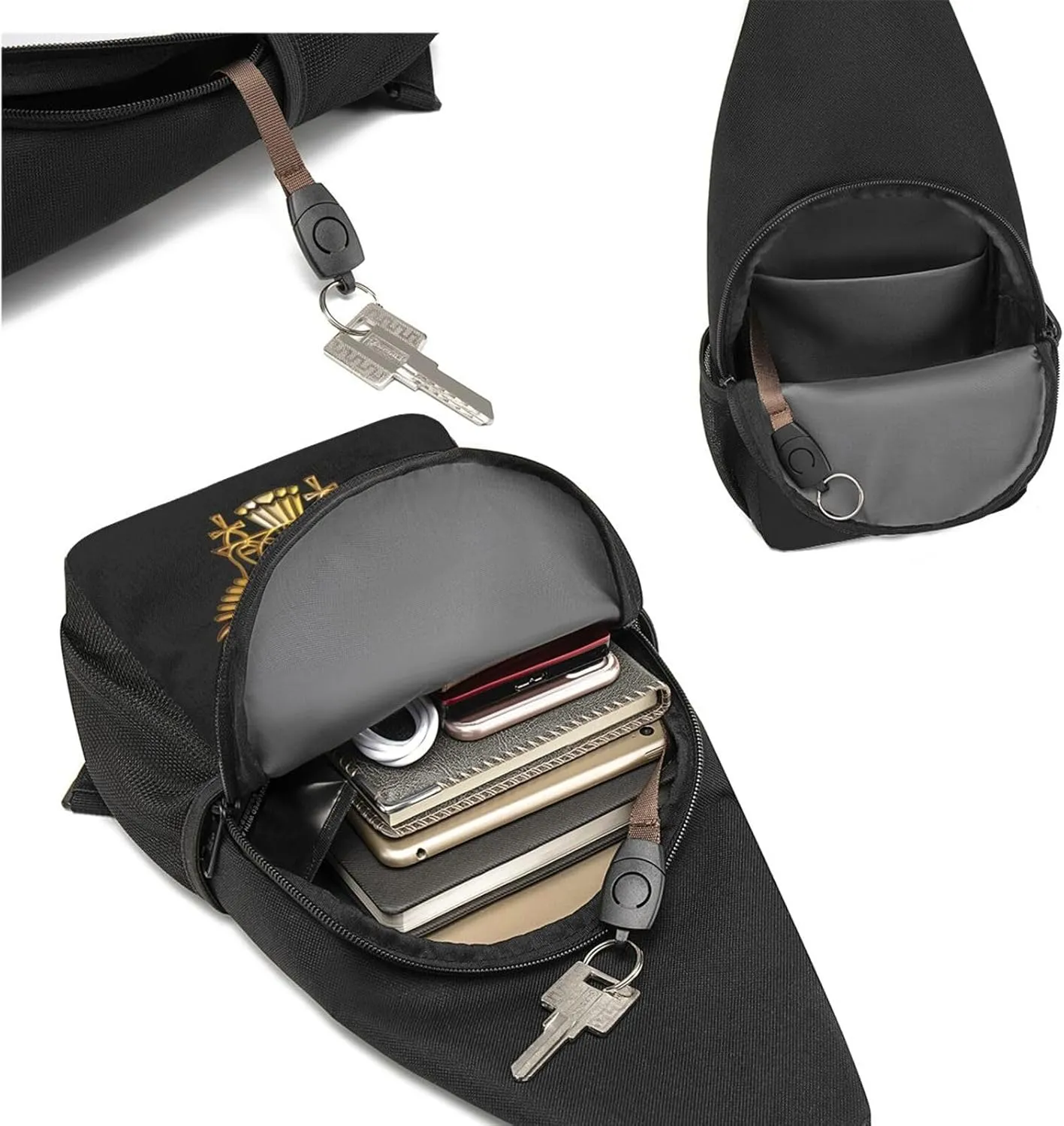 Egyptian Ankh The Adjustable Fanny Pack Waist Bag For Travel Sports