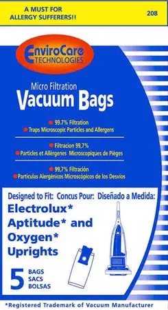 Electrolux Aptitude Upright  Micro Filtration vacuum cleaner bag- Generic - 5 pack