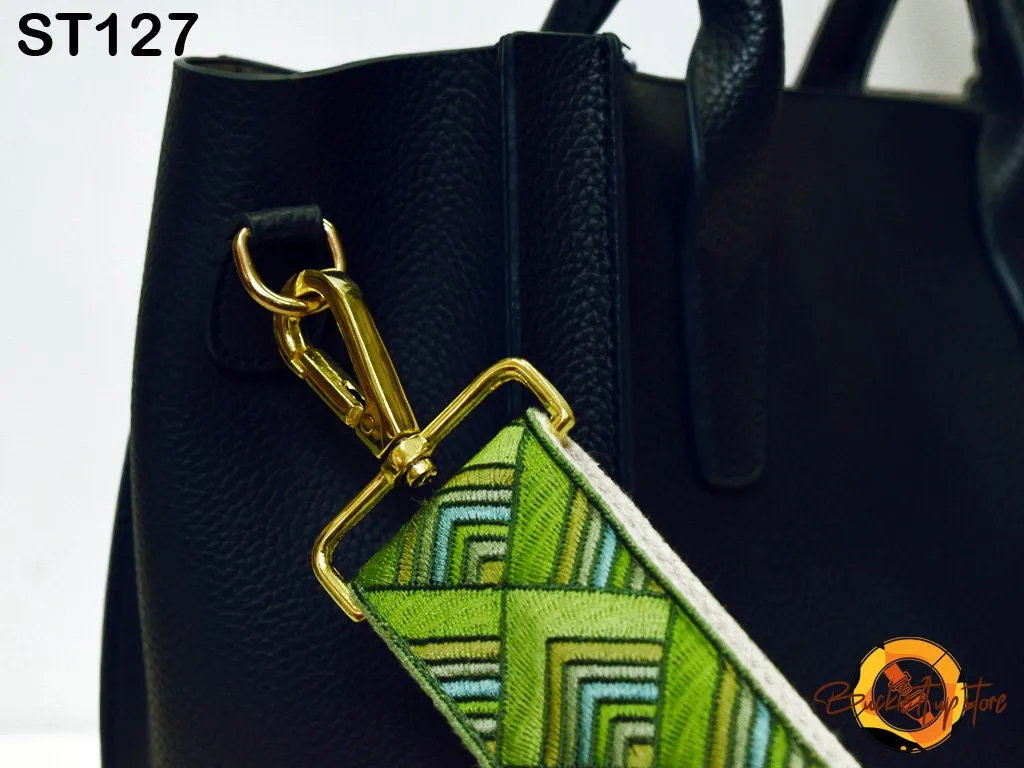 Embroidered Purse Strap Crossbody Strap for Purses Bohemian Sling Bag Strap Embroidery Replacement Guitar Strap Handbag Strap Gift for Wife