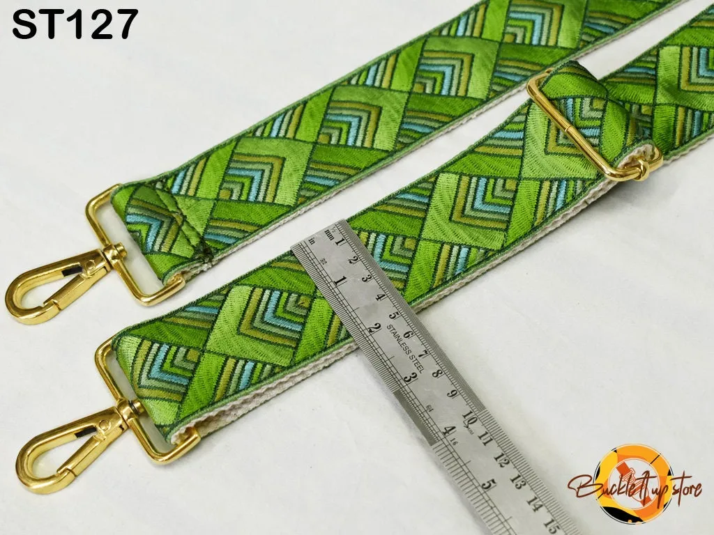 Embroidered Purse Strap Crossbody Strap for Purses Bohemian Sling Bag Strap Embroidery Replacement Guitar Strap Handbag Strap Gift for Wife