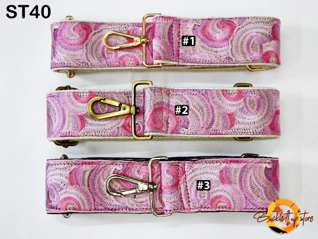 Embroidered Purse Strap Crossbody Strap for Purses Boho Bags Strap Embroidery Replacement Strap Boho Guitar Strap Handbag Strap gift for her