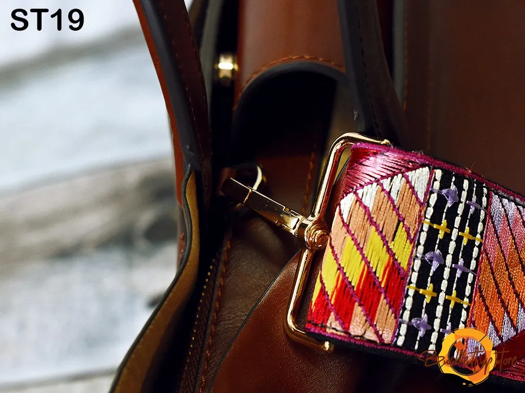 Embroidered Purse Strap Crossbody Strap for Purses Boho Bags Strap Embroidery Replacement Strap Boho Guitar Strap Handbag Strap gift for her