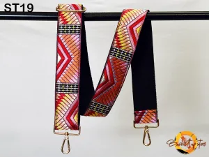 Embroidered Purse Strap Crossbody Strap for Purses Boho Bags Strap Embroidery Replacement Strap Boho Guitar Strap Handbag Strap gift for her