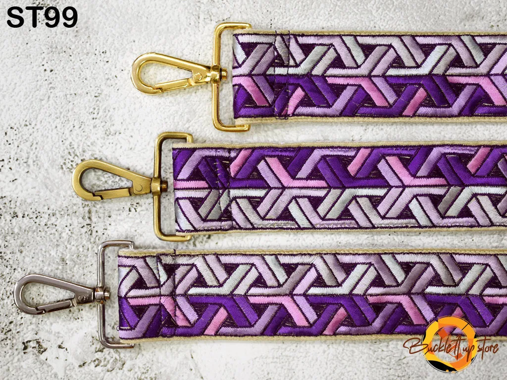 Embroidered Purse Strap Crossbody Strap for Purses Tote Bags Strap Embroidery Replacement Strap Boho Guitar Strap Handbag Strap gift for her