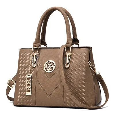 Embroidery Messenger Bags Women Leather