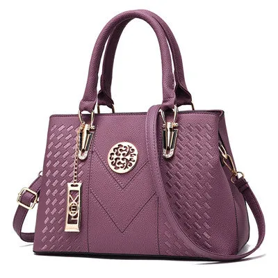 Embroidery Messenger Bags Women Leather