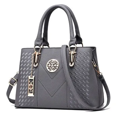 Embroidery Messenger Bags Women Leather