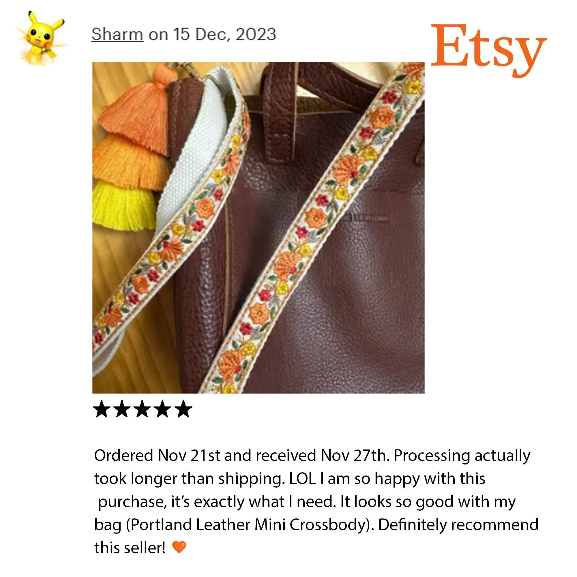 Embroidery Replacement Strap Purse Strap Crossbody Strap for Purses Embroidered Boho Bags Strap Boho Guitar Strap Handbag Strap gift for her
