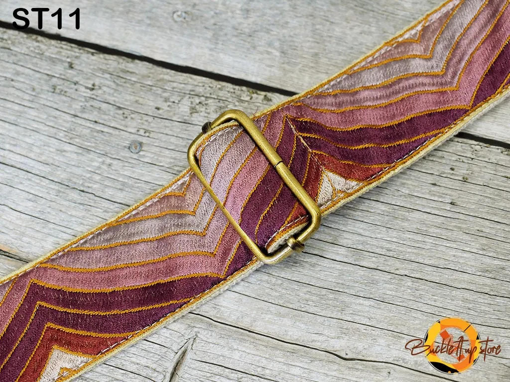 Embroidery Replacement Strap Purse Strap Crossbody Strap for Purses Embroidered Boho Bags Strap Boho Guitar Strap Handbag Strap gift for her
