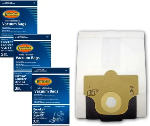 EnviroCare Replacement Micro Filtration Vacuum bags Designed to fit Eureka EX Allergy Canisters 9 Pack