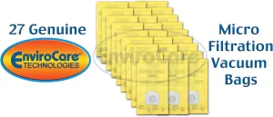 EnviroCare Replacement Micro Filtration Vacuum Cleaner Dust Bags Designed to Fit Kenmore Canister Type C or Q 50555, 50558, 50557 and Panasonic Type C-5 27 pack
