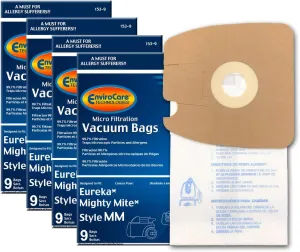 Envirocare Replacement Micro Filtration Vacuum Cleaner Dust Bags made to fit Eureka Style MM 60297A Style-10. Replaces Part# 60295C (Mighty Mite Vacuums) 36 pack