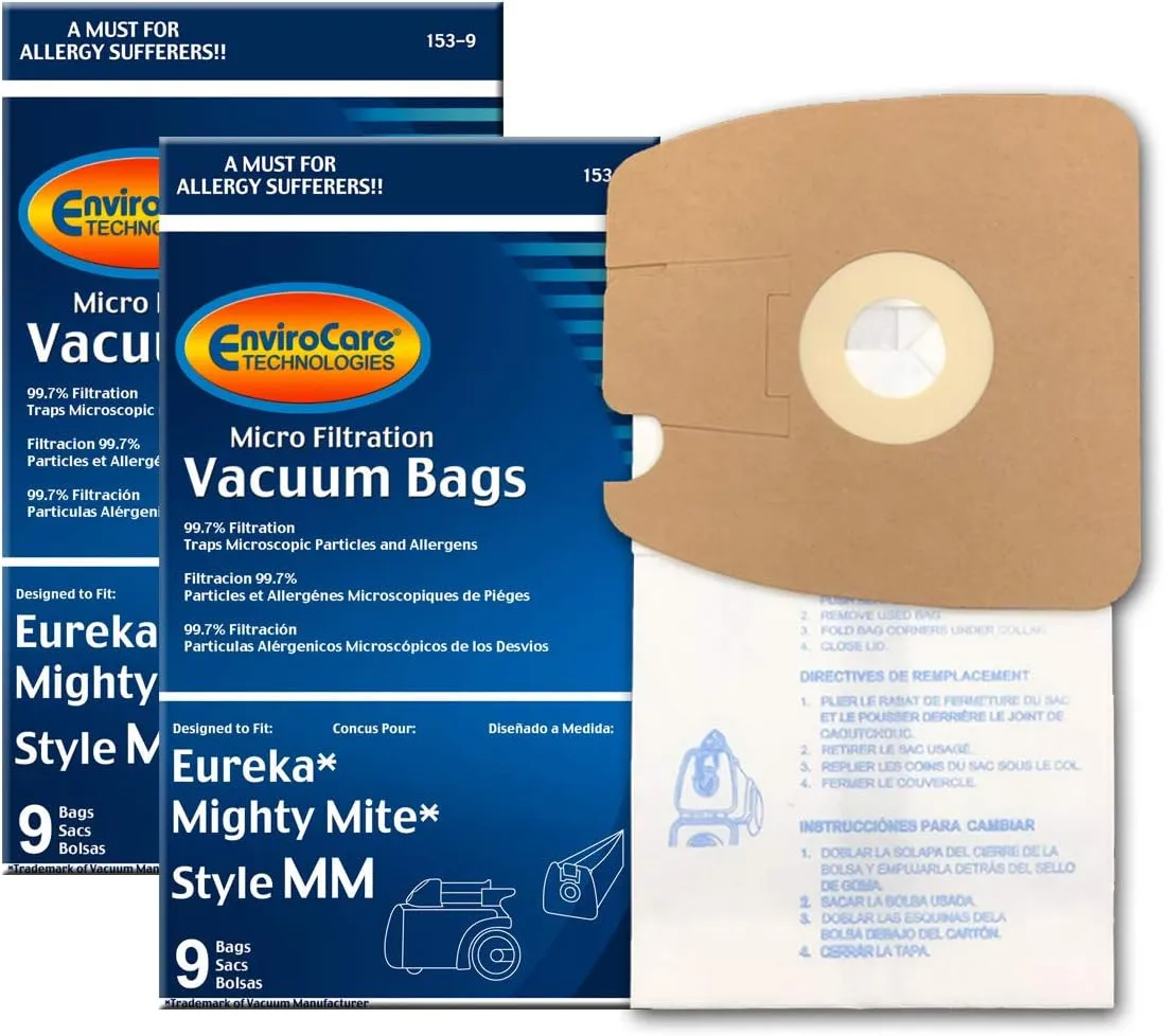 EnviroCare Replacement Vacuum Bags for Eureka Style MM Eureka Mighty Mite 3670 and 3680 Series Canisters 18 Bags