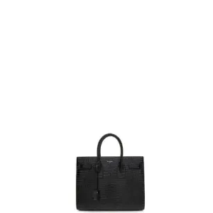 ESMEE - NANO CLASSIC SAC DE JOUR BAG CROC BLACK