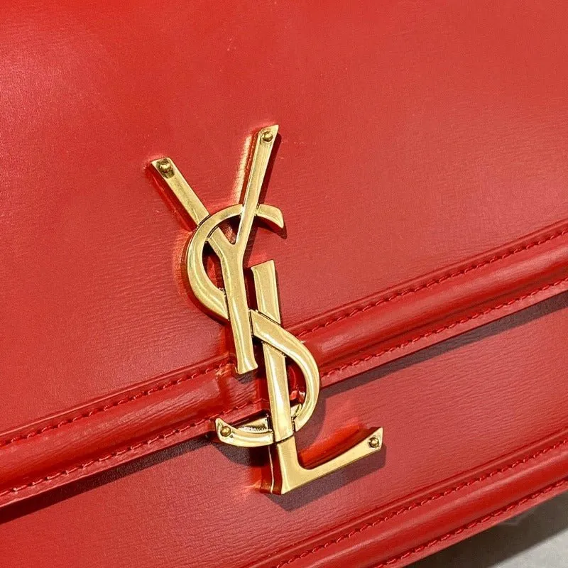 ESMEE - Solferino Medium Leather Bag Red