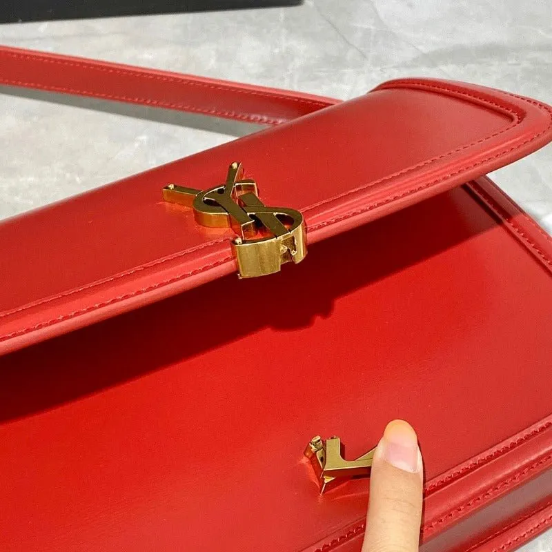 ESMEE - Solferino Medium Leather Bag Red