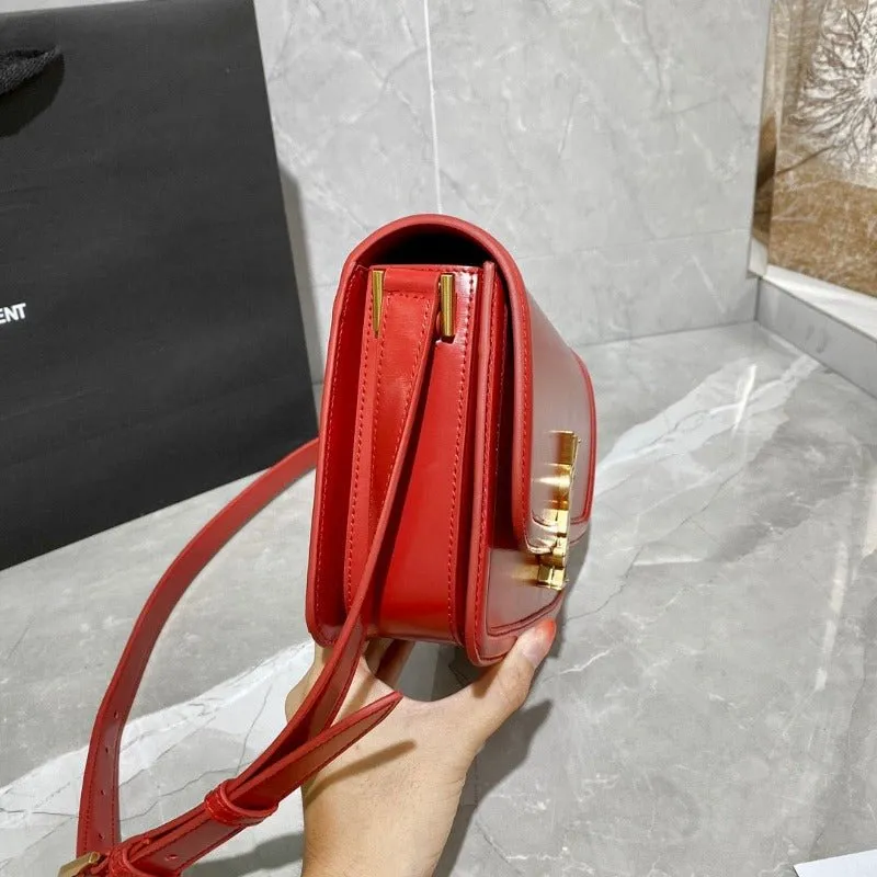 ESMEE - Solferino Medium Leather Bag Red