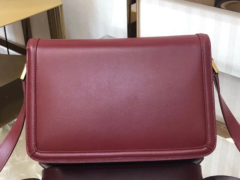 ESMEE - Solferino Medium Leather Bag Wine