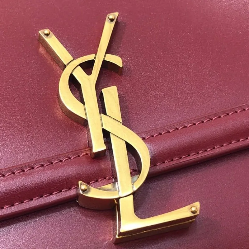ESMEE - Solferino Medium Leather Bag Wine