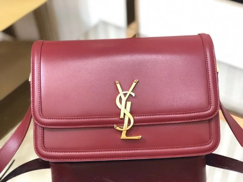 ESMEE - Solferino Medium Leather Bag Wine