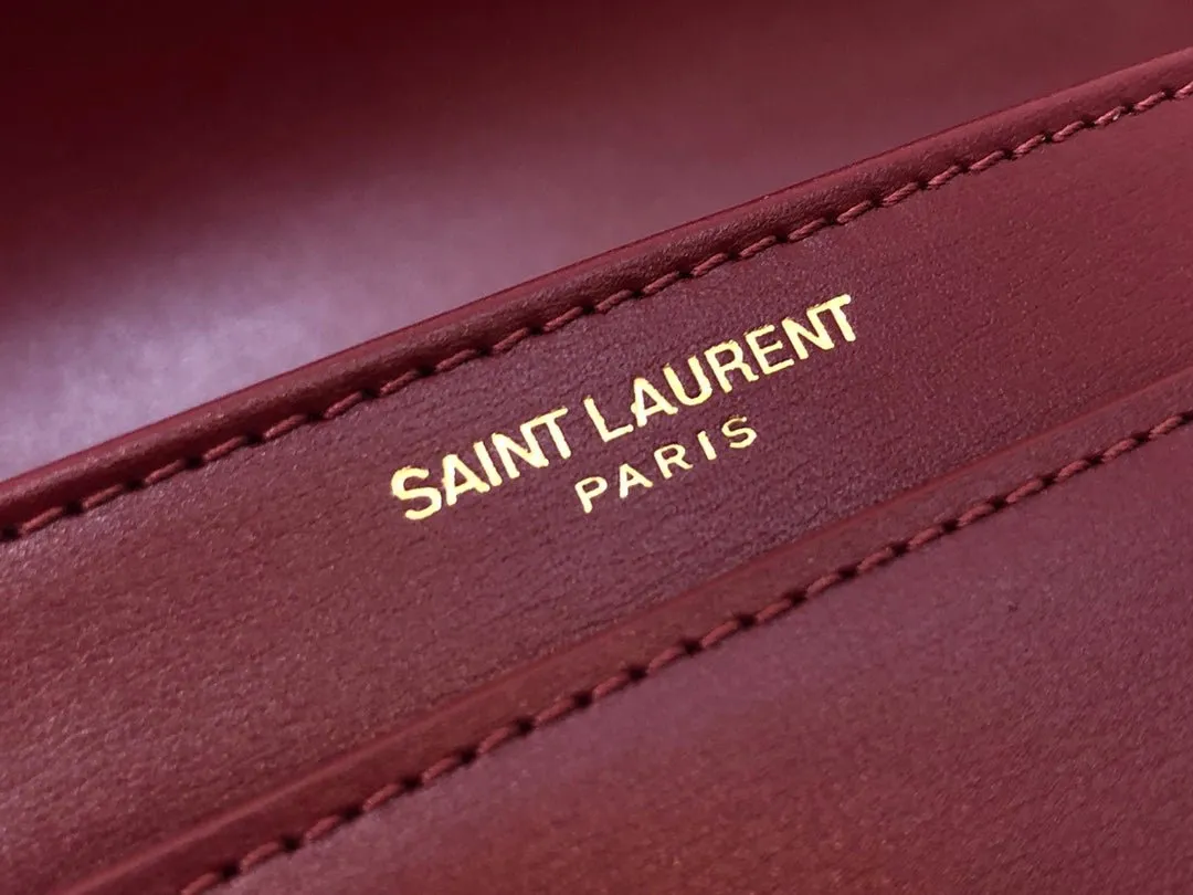 ESMEE - Solferino Medium Leather Bag Wine