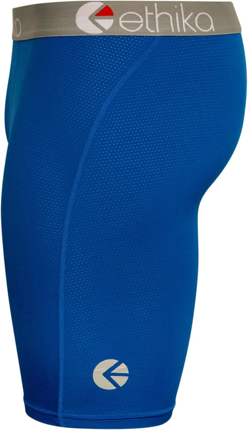 Ethika Mens Micro Mesh Staple Boxer Brief | Blue