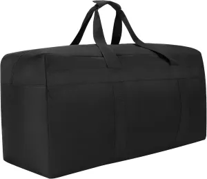 Extra Large Storage Duffle Bag Heavy Duty Duffle Bag for Traveling Camping Moving Storage and More (Black 200L)